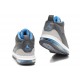 chaussure de basket jordan Flight 9 Max gris bleu blanc