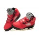 chaussure air jordan enfants retro 5 rouge noir