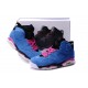 nike air jordan 6 bleu rose noir suède