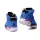 nike air jordan 6 bleu rose noir suède