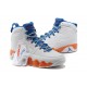 air jordan 9 blanc orange bleu