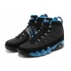 chaussure de basket jordan 9 noir bleu