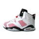 Jordan 6 femme blanc et rose