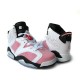 Jordan 6 femme blanc et rose