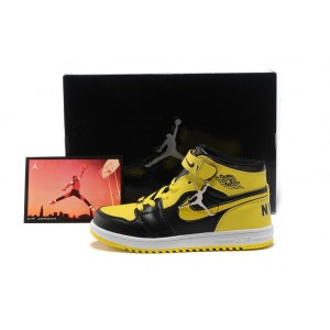 air jordan 1 retro pour enfant noir jaune