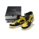 air jordan 1 retro pour enfant noir jaune