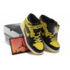 air jordan 1 retro pour enfant noir jaune