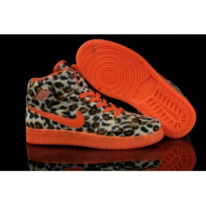 chaussure basket ball femme jordan 1 orange leopard