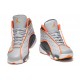 jordan 13 gris et orange