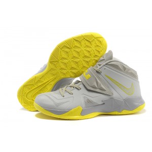 LEBRON ZOOM SOLDIER VII Volt Pure Platinum