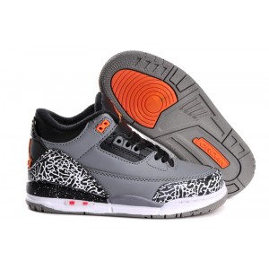 jordan 3 enfant graphite orange éléphant