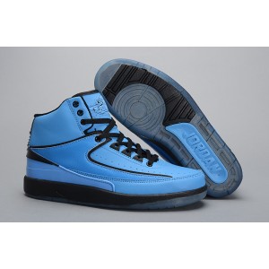 les jordan 2 bleu noir