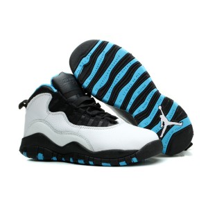 jordan 10 blanc noir bleu pour femme