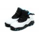 jordan 10 blanc noir bleu pour femme