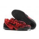 chaussure de basketball kobe 9 id basse rouge noir