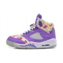 basket air jordan femme 5 violet floral