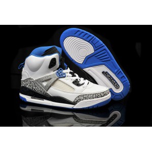 jordan spizike 3.5 femme blanc bleu sport