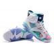 les plus belles air jordan 6 fleuri blanc vert
