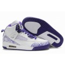 Nike Air Jordan Femme 3.5 blanc violet