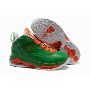 Les jordan pour fille melo m8 vert orange